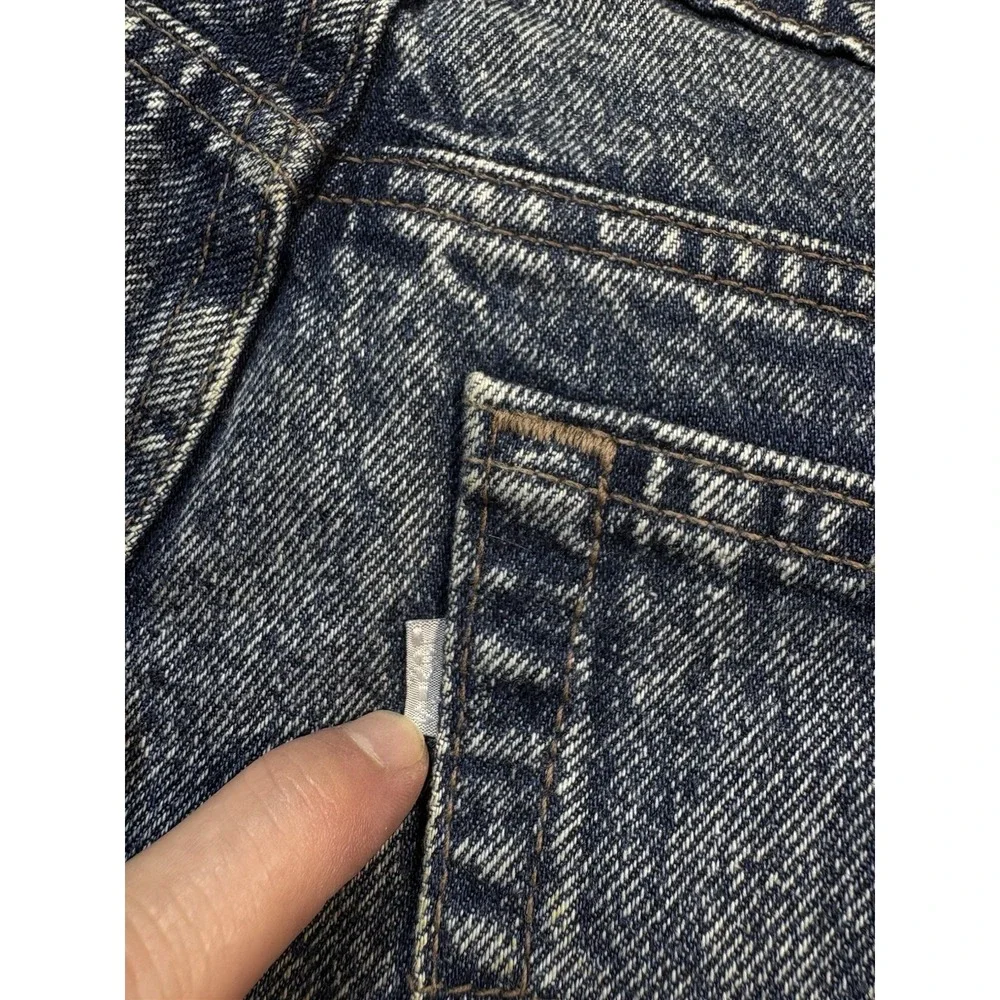 Vintage LEVIS 512 Silvertab Jeans Men 32x34 Slim Taper Acid-Wash 90s Made In USA